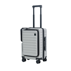20-inch Front-Opening <strong>Grey</strong> PC Carry-On <strong>Suitcase</strong> with TSA Lock Lightweight Durable Luggage for Business Travel &amp; Personal Trips - Product Image 6