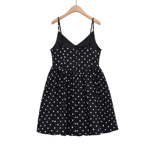 Robe nuisette personnalisée 2026 pour femme à pois, bretelles spaghetti, mini-robe sexy à col en V et dos nu, OEM/ODM par l'usine chinoise Sundress - Product Image 2