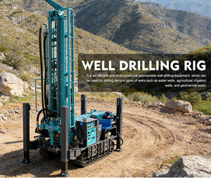 מקדחת מים הידראולית זחלית בעלת יעילות גבוהה עם מנוע, עומק מקסימלי 1000 מטר, קדחת במהירות אבנים קשות ואדמה קשה. - Product Image 4