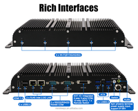 Mini PC Sin Ventilador, Core I7 1165G7 I5 1135G7 1255U 125U, 2 LAN, Tarjeta SIM 5G, Wifi, GPIO, RS232, RS485, Montaje en Riel DIN, Computadora Industrial