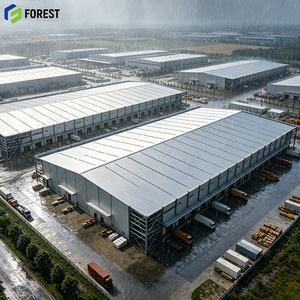 Edificio de Almacenamiento con Estructura de Acero para Parque Logístico, Apto para Montacargas, con Entrepiso para Contratistas, Duradero - Product Image 1