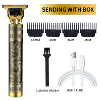 Cortadora de Pelo Eléctrica T9 en Oferta, Kit de Belleza, Bajo Ruido, Profesional, Inalámbrica, Retro, Recortadora de Vello Corporal para Hombre