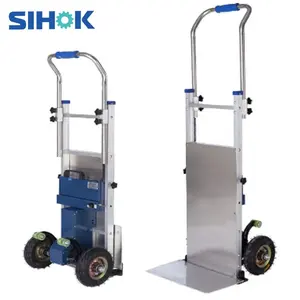 China two wheel trolley multi sack hand truck 180kg lithium battery electric stair climbing dolly