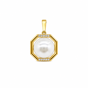 ชุดเครื่องประดับ UM Jewelry เงินแท้ 925 ประดับมุกธรรมชาติ ดีไซน์ Versailles Golden Window ต่างหูและจี้ สำหรับทุกเพศ เหมาะเป็นของขวัญในชีวิตประจำวัน - Product Image 2