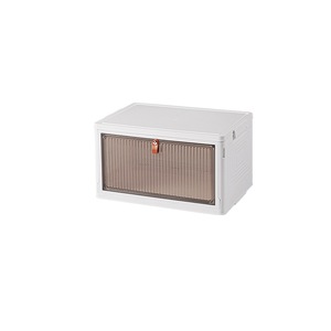 Transparent Shoe Box Storage Cabinet Dustproof Folding Organizer Rectangle Standing Type For Dormitory Use - Product Image 5