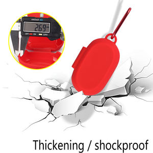 Funda de silicona para <span class=keywords><strong>Jabra</strong></span> Elite <span class=keywords><strong>7</strong></span> Pro/Elite <span class=keywords><strong>7</strong></span> Active con llavero, funda para auriculares - Product Image 4