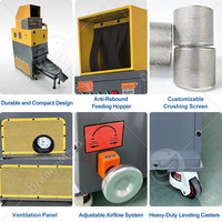 Granulateur de séparation du cuivre pour métaux ferreux ORME, capacité 2000 kg/h, machine de recyclage du fil de cuivre jusqu'à 120 mm