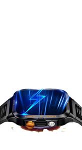 Nouvelle montre intelligente KT89 2025 avec écran IPS de 1,96 pouce, batterie grande capacité de 880 mAh, lampe torche puissante, étanche 3ATM, bracelet en silicone, fonction d'appel - Product Image 6