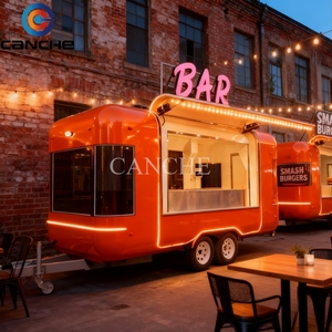 Chariot de cuisine mobile de rue pour la restauration rapide, chariot de vente ambulante de hot-dogs et de snacks, en acier inoxydable, prix d'usine, CE DOT - Product Image 5