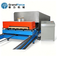 Machine de fabrication de panneaux sandwich à grande vitesse, personnalisée, avec écran tactile PLC, certifiée CE, pour ligne d'isolation des murs de chambre froide