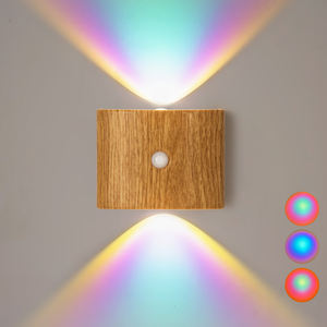 Lampu malam Led rumah pintar Modern, lampu dinding Led samping tempat tidur tangga, lampu dinding Neon RGB dengan Sensor gerakan magnetik nirkabel isi ulang daya USB - Product Image 2