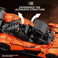 Reobrix 11011 2026 Nuevo MOC, Modelo de Auto Deportivo Naranja a Escala 1:8, Bloques de Construcción, Adorno de Escritorio, Juguete Coleccionable, Regalo