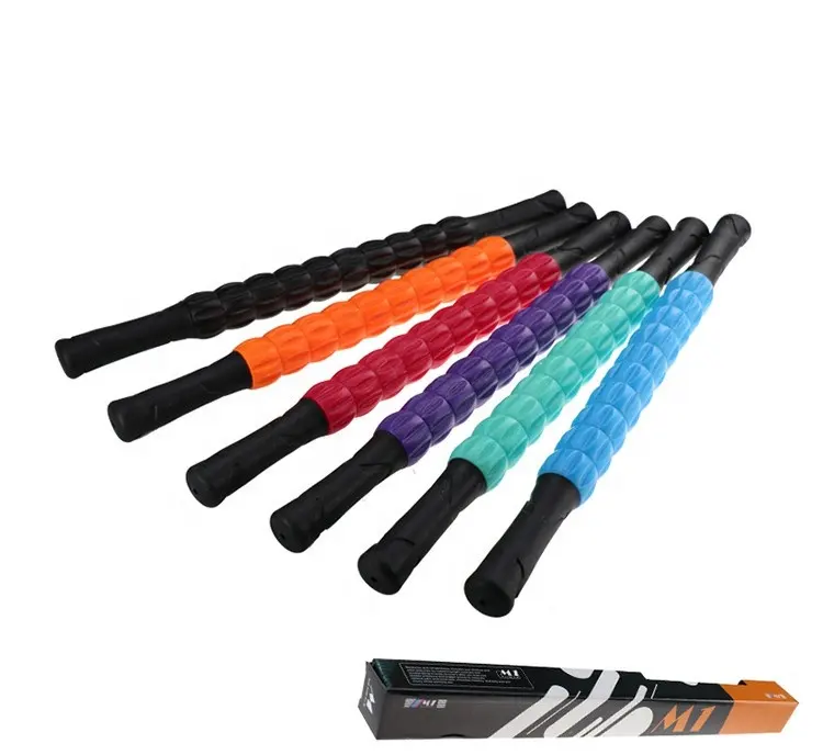 CHENGMO sport rilassamento muscolare Yoga 9 ruote massaggio roller stick massaggiatore anticellulite di alta qualità massaggiatore per collo posteriore