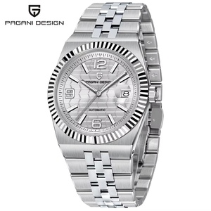 Montre pour homme de luxe PAGANI DESIGN PD-YS027 40MM avec cadran à motif nid d'abeille, verre saphir, acier inoxydable, automatique, cadeau avec boîte - Product Image 1