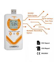 Registrador de Datos de Temperatura y Humedad USB Calibrado CNAS IEC17025 DO 160G UL4200A para Monitoreo de Proyectos de Cadena de Frío Farmacéutica