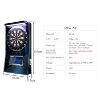 Machine à fléchettes électronique murale MINI-S6, qualité commerciale, jeu de fléchettes d'arcade, garantie 1 an, langue anglaise, pour bar/club