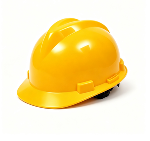 CE-gecertificeerde SunPPE 100CE helm met V-vormige constructie, 6 ophangpunten, beschermende uitrusting, zwart, geel, rood - Product Image 1