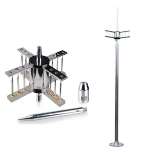 Stainless Steel ESE Lightning Arrester Advance Lightning Rods Thunder Arrester lightning rod air terminal suppliers