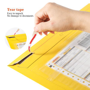 Tengen ขายส่ง <span class=keywords><strong>DHL</strong></span> ประทับตราตนเองแข็งกระดาษแข็งแบนเอกสารซองจดหมายจดหมายสำหรับการจัดส่งสินค้า - Product Image 5