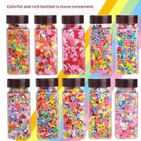 Fournitures de décoration de gâteau de la Saint-Valentin chinoise Macaron irisé cercles colorés coeur aiguilles à sucre mat perles de bonbons
