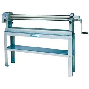 Rouleau manuel pour tôles Fervi 0776, finition brillante, outil de travail en acier - Product Image 1