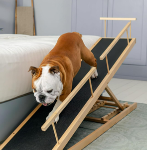 Odm Houten Pet Ramp Trappen Veiligheidsrails Stevig Gebouwd Vrijstaande Hoge Hond Trappen Houten Huisdier Hond Ramp - Product Image 5