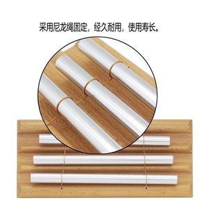 Instrumento de Percusión Orff, Campana de Viento de Madera de Haya con Tubos de Aluminio, Campana de Viento de Tres Tonos, Material Didáctico para Jardín de Infancia - Product Image 5