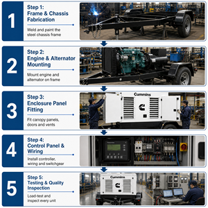 Groupe électrogène diesel super silencieux 15kva 20kva 30kva 50kva 60kva Royaume-Uni pour générateur de puissance Parkins Cummins Weichai SDEC triphasé 36kw - Product Image 3