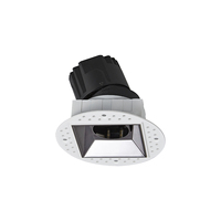 Spot LED encastré moderne en aluminium avec angle réglable et anti-éblouissement, CRI 90 élevé, dimmable, certifié ROHS pour usage hôtelier