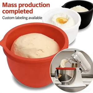 Bol en silicone multi-usages pour un usage domestique, ustensiles de cuisine, bol mélangeur compatible avec KitchenAid - Product Image 2