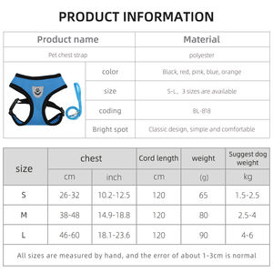 Imbracatura Riflettente Morbida Pettorina Cucciolo <span class=keywords><strong>Chihuahua</strong></span> Mỗi Corsa Passeggiate Pettorina Mỗi Cani - Product Image 2