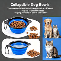 Bol pliable pour animaux de compagnie, 350 ml, en TPE, avec logo personnalisé, pour la marche, les voyages et la randonnée