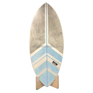 Neues Design Großhandel Holz Balance Board Skateboard Training Board Surf Trainer Land Extremsport Home Fitness Extremsport - Product Image 3