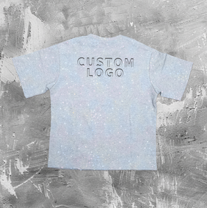 Camiseta Casual Personalizada para Hombre, Lavada al Ácido, de Poliéster/Algodón, Cuello Redondo, Logotipo Serigrafiado en la Parte Delantera, Estilo Urbano, Desgastada, Talla Grande - Product Image 5