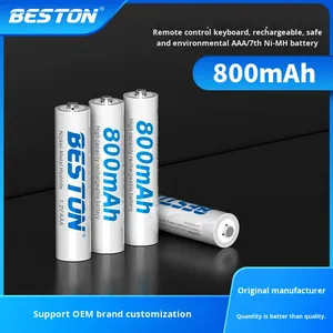 แบตเตอรี่ <span class=keywords><strong>Beston</strong></span> 1.2V Ni-MH ขนาด AAA แบบชาร์จได้ หมายเลข 7 พร้อมกล่องใส่แบตเตอรี่ สำหรับของเล่นบังคับวิทยุ - Product Image 2