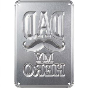 Letrero Metálico Wanfeng Dad My Hero, 100% Aluminio Resistente a la Oxidación, Resistente a la Intemperie, Regalo para el Día del Padre, Decoración <span class=keywords><strong>de</strong></span> Pared, Venta al Por Mayor - Product Image 3