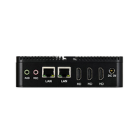 Mini PC EGLOBAL sin Ventilador, DDR4, Máximo 16G, NVME SSD, Compatible con Win 10/Linux OS, 3 Salidas HDMI para Tres Pantallas