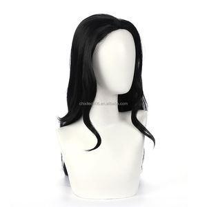 La peluca de cosplay de <span class=keywords><strong>Nicole</strong></span> Robin se divide en una peluca larga y recta de color negro. - Product Image 3