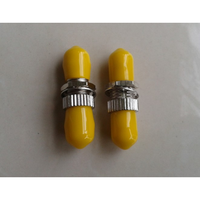 Adaptor Serat Optik ST Fiber Optic Adapter ST/UPC Simplex Ceramic Sleeve Kelas Telekomunikasi untuk FTTH LAN WAN Low Insertion Loss Grosir Langsung dari Pabrik