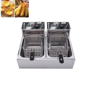 Fast Food Restaurant Electric Gas Electric Dual-Purpose Commercial Chicken Deep Fryers