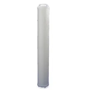 40 inch High Flow Water Filter 10 Micron Pore PP Membrane Pleated Big Outlet Filter Cartridge for Oil and Chemical Filtration