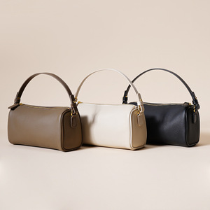 ODM&OEM 2026 Custom Wholesale Supplier Genuine Leather Zipper <b>Pillow</b> Shape Trendy New Design Crossbody Bags Women's Handbags - Product Image 2