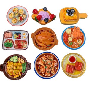 ของเล่นจำลองอาหารจีน หม้อไฟ ของตกแต่งตู้เย็น แม่เหล็กติดตู้เย็น ของตกแต่งสร้างสรรค์ ของที่ระลึก ถุงสุ่ม สติ๊กเกอร์แม่เหล็ก DIY - Product Image 5