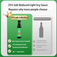 Sauce soja foncée biologique artisanale de qualité supérieure, faible en sel, en bouteille, vente en gros