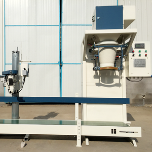 Machine d'emballage double station pour aliments pour animaux, engrais, charbon de bois, tourteaux de terre et flocons - Product Image 2