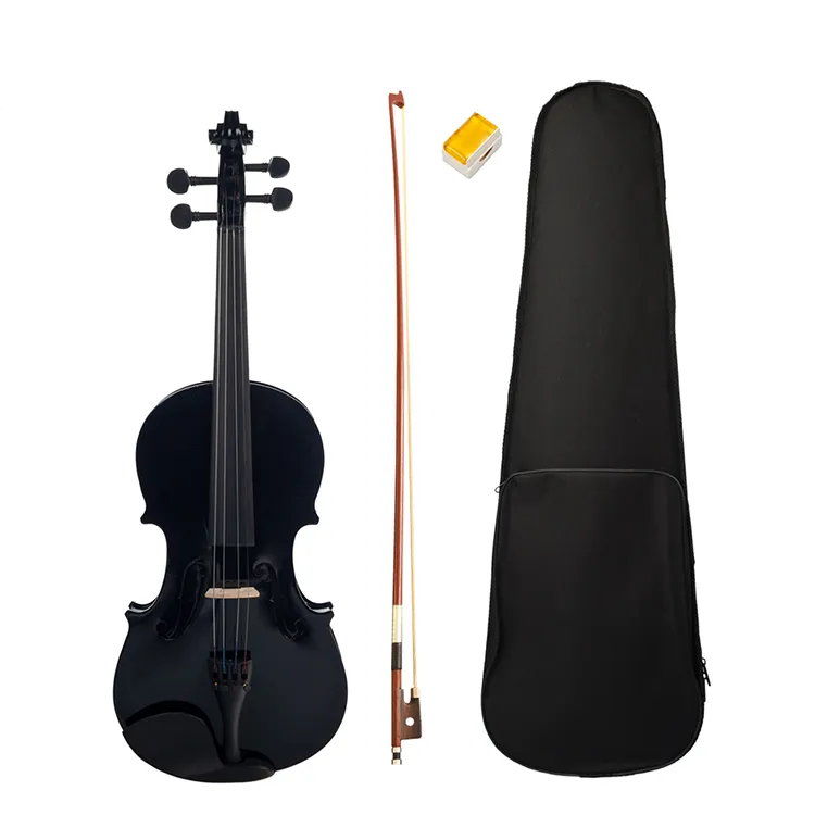 Factory hot sale black linden plywood and maple professional Beginner student violin