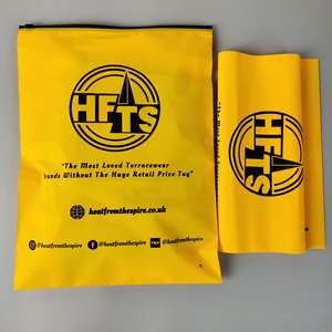 Bolsa de Polietileno Amarilla con Cierre Hermético y Logotipo Impreso, Bolsa de Plástico Personalizada con Cierre de Cremallera para Ropa - Product Image 6