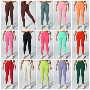 Leggings de yoga sportifs taille haute sans coutures, respirants, élastiques et ajustés, pour le fitness et les activités de plein air, disponibles en 14 couleurs - Product Image 2