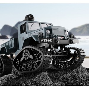 Lehoo Toys FY001A 1/16 2.4G 4WD <span class=keywords><strong>militaire</strong></span> RC camion sur chenilles hors route véhicule d'escalade RC voiture <span class=keywords><strong>4X4</strong></span> - Product Image 6