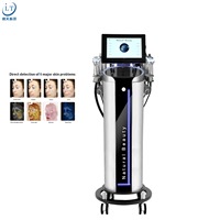 9-in-1 Standing Hydrofcial Machine with US Plug Professional Salon Equipment for Skin Analysis & Hydra Oxygen Jet Technology